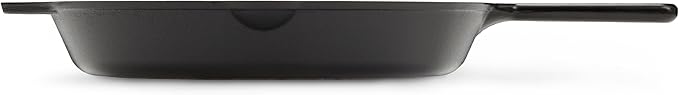 Amazon Basics Pre-Seasoned Cast Iron Skillet, Oven Safe, Even Heating, Heat Distribution, Stove Compatible, Heavy-Duty, 15-Inch, Black