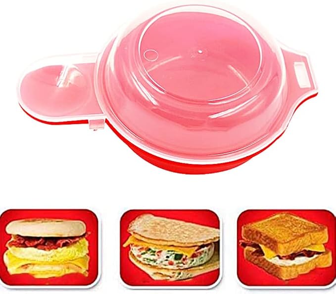 Liusm Microwave Egg Muffin Breakfast Sandwich Cooker | Make Egg in 1 Minute