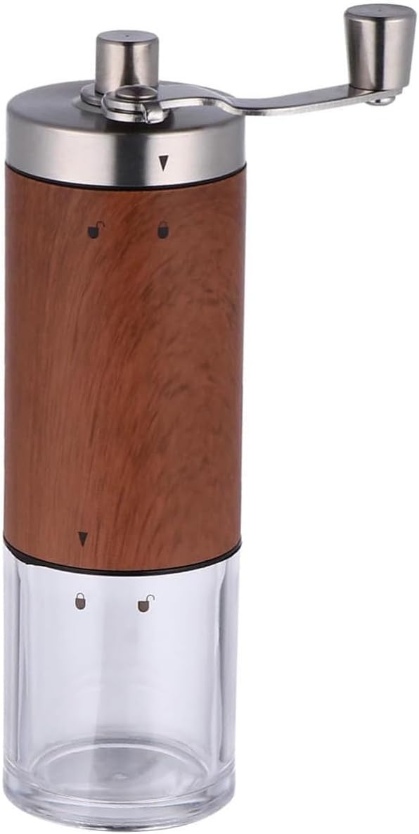 Manual Coffee Grinder,Adjustable Stainless Steel for Home & Travel | Detachable Body Cleans Easily. Ideal Portable Mill for Fresh Grounds At Camp, Office,or Daily Home use.
