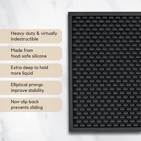 A Bar Above Heavy Duty Bar Mat, Food Safe Silicone Mat for Countertops | Commercial Strength, For Bartending and Coffee, Dish Drying Pad, Kitchen Counter, Barista Accessory, Spill Proof, Great Pick