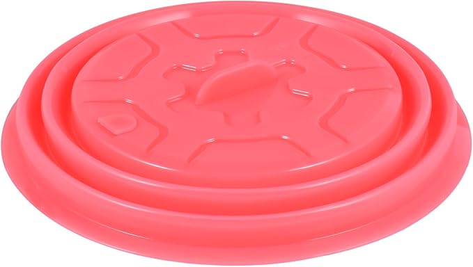 Collapsible Silicone Microwave Plate Cover for Food, Dishwasher Safe and BPA Free, Red, 11”