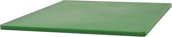 Winco 15" x 20" Green Heavy-Duty Plastic Cutting Board | Dishwasher safe, Stain resistant, Minimizes dulling, HACCP approved, Great for Charcuterie, Appetizers and Buffet Displays