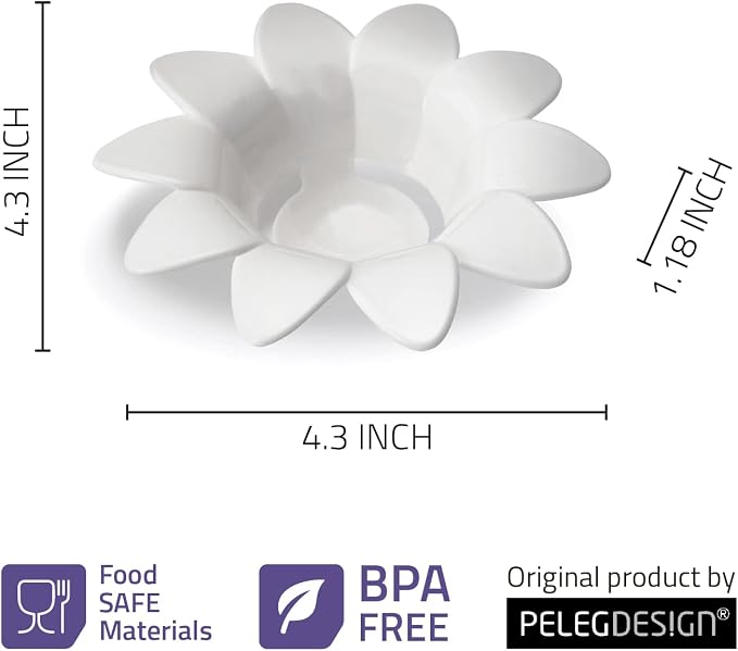Peleg Design Daisy Plastic Egg Separator, Egg White Yolk Divider Kitchen Gadgets Baking Tools Egg Extractor, Cute Flower Design
