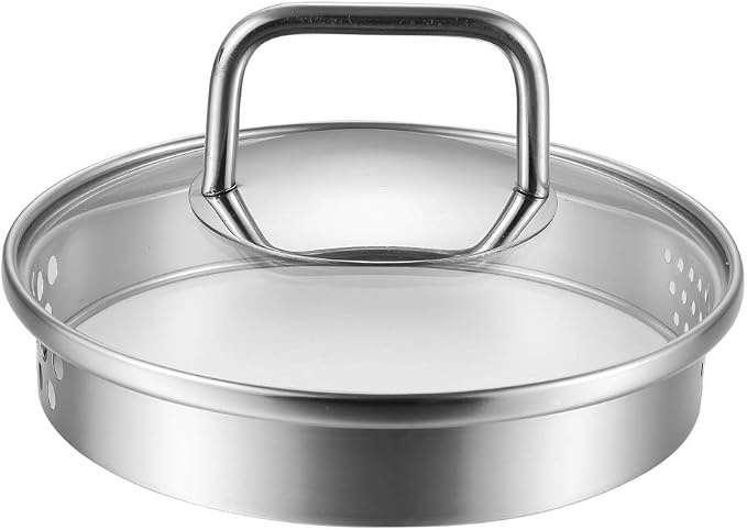 JALZ JALZ 2 Qt Stainless Steel Saucepan with Glass Lid for Induction, Boiling Egg