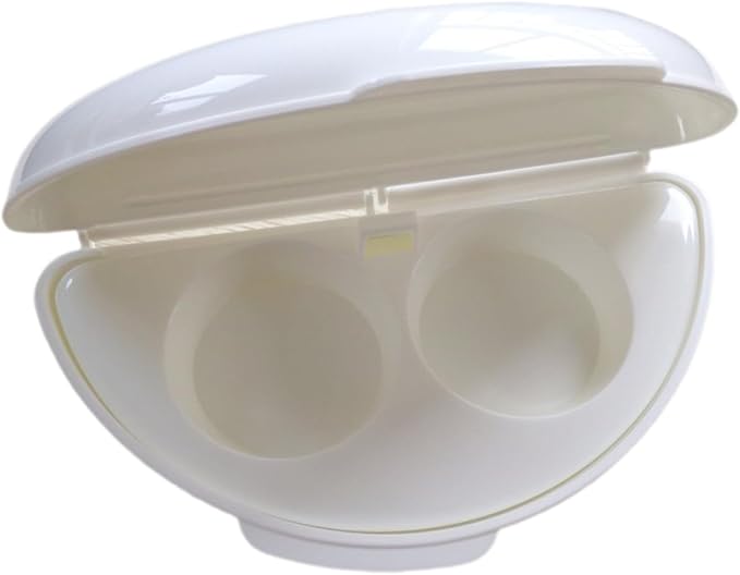 TopHomer 2 Cavity Easy Egg Breakfast Cooker, Microwave Omelet Pan and Egg Poacher - Egg Maker Easy to Use and Non-Stick Breakfast Egg Cookware (Red)