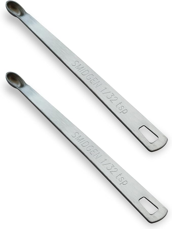 2PCS 1/32tsp(0.16ml) Mini Measuring Spoon, Small Teaspoon for Tiny Amounts | High Precision, Food-Grade, ‌Rust-Free, Dishwasher-Safe, Easy-Read Markings, Multi-Purpose, Sturdy & Durable