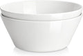 MALACASA 105 OZ Large Serving Bowls Ceramic Salad Soup Bowls Set of 2 | Deep Bowls for Kitchen, Family & Entertaining Salad, Soup, Pho, Fruit, Microwave & Dishwasher Safe, Series REGULAR