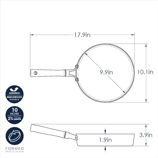 Nordic Ware Cardamom Ceramic Nonstick 10 Inch Fry Pan