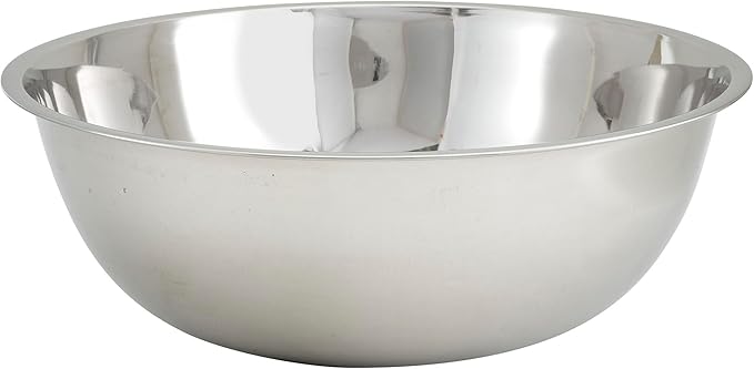 Winco MXB-2000Q Mixing Bowl, 20-Quart | Dishwasher safe, Heavy-duty, Reinforced rim, Great for Salads, Sides, Pasta and Shared Dishes