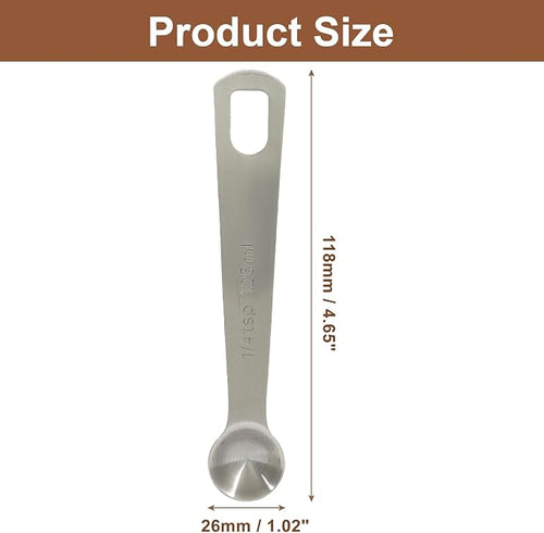 1/12 Tbsp (1/4 Tsp | 1.25 Ml) Measuring Spoons | Stainless Steel, For Coffee Powder, For Grains, For Loose Tea