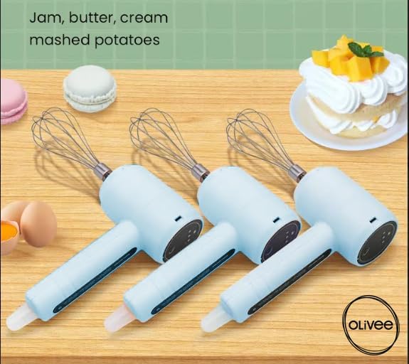 Electric Hand Mixer Egg Beater USB Rechargeable