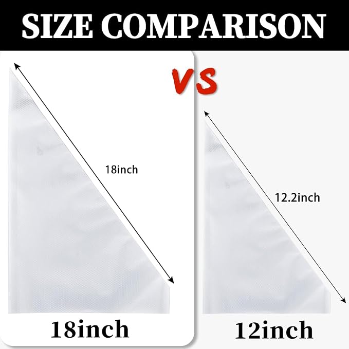 26PCS Extra Large Piping Tips and Bags Set,Jumbo Round Square Wide Star tip | for Churros,Eclairs,Macarons,Cupcakes,4Jumbo Frosting Nozzles,with 20Pcs 18Inch Large Pastry Bags Disposable,5Bag Ties,Bursh