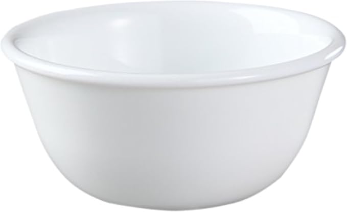Corelle Vitrelle 6-oz Ramekin Bowls, Set of 6 Chip & Crack Resistant Bowls, Great For Dips, Condiments, Ice Cream, Small Side Dishes, Ceramic Dessert Bowls Set, Winter Frost White | Great For Dips, Condiments, Ice Cream, Small Side Dishes, Ceramic Dess...