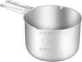 1PCS 1-1/2CUP(360ml) Measuring Cup, 18/8 Stainless Steel Measure Scoop | High Precision, Food-Grade 304 SS, ‌Rust-Free, Dishwasher-Safe, Easy-Read Markings, Multi-Purpose, Sturdy & Durable