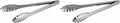 Winco Stainless Steel, Coiled Spring Utility Tong Heavyweight, Medium, 12-Inch (Pack of 2)