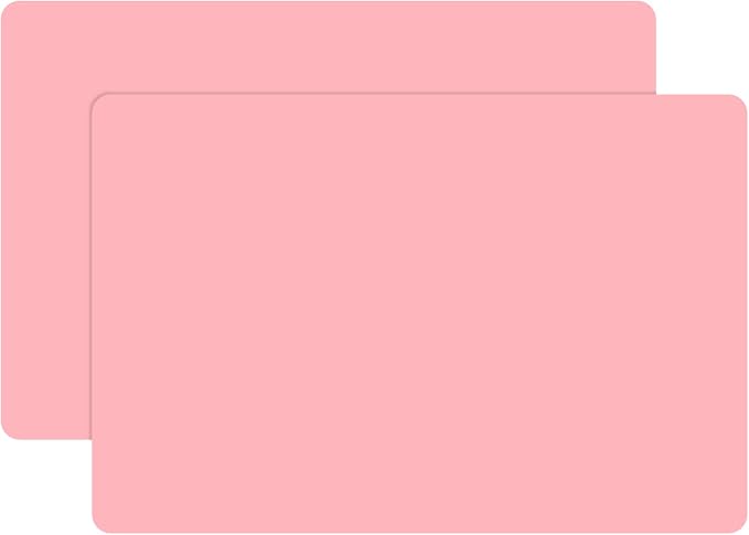 Gartful 23.6 x15.7 inch Resin Silicone Mats, X-Large Silicone Sheets for Jewelry Casting Molds, Nail Art, Acrylic Pouring, Nonstick Table Protector, Multipurpose Mat, Pink, Set of 2