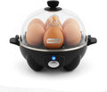 Dash Rapid Egg Cooker, 7 Hard Boiled Eggs, Black | Electric Egg Poacher, Boiler, Steamer & Omelette Maker Machine, Soft or Poached Eggs for Breakfast, Auto Shut-Off, BPA-Free