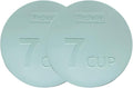 Yodecy Silicone Bowl Lids fit Pyrex Glass Bowls 7402-PC 7 Cup, fit Anchor Hocking Glass Bowls 7402-PC 7 Cup,Replacement Lids(2 Pack Pastel Blue)