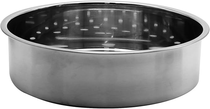 2Pcs Stainless Steel Metal Basket Round Steam Holder Tray Rack Stand Food Grade Steamer Steam Basket for Rice Cooker Warmer Kitchen Cookware for Vegetable, Fish, Meat (2 Sizes)