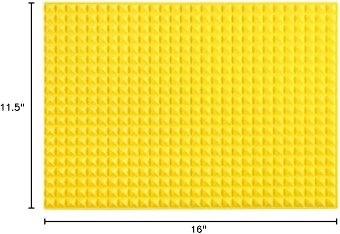 Colinda Silicone Dish and Cup Drying Mat - Extra Large Trivet for Hot Dishes, Large Size Hot Pots and Pads Coming Directly Out from the Stove or Oven,Drain Board,16" x 11.5",Yellow