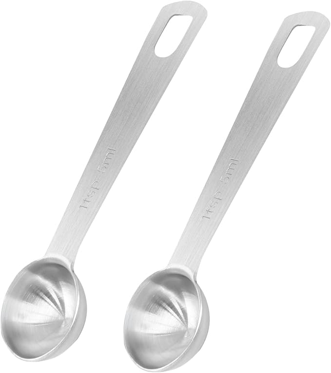 1/3 Tbsp Stainless Steel Measuring Spoons | 1 Tsp | 5 Ml | 5 Cc, Metal Single Measuring Spoon, For Measuring Coffee Powder, Grains and Loose Tea