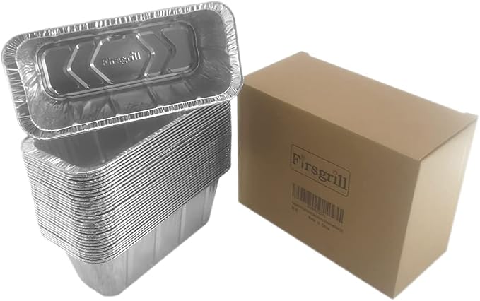 30 Pack Professional Replacement Blackstone 17"22" 28" 30"36" Aluminum Foil tray Drip Pans Griddle Grease Cup Liners 8"L x 3.75" Wx 3"D