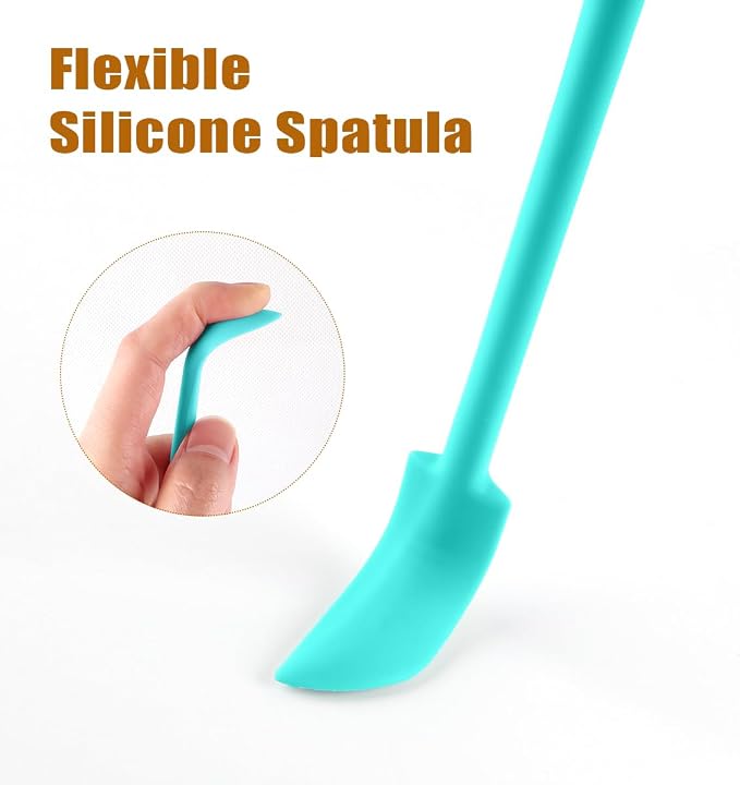Silicone Spatula Set 6Pcs, Mini Jar Scraper for Makeup & Food | Mini spatulas reach every last drop in jars and bottles, reducing waste for food, cosmetics and personal care products.