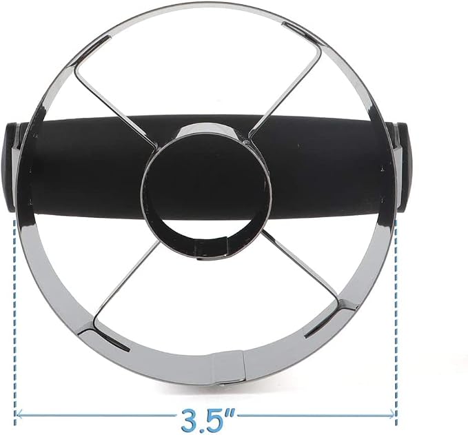 HULISEN 3.5 inch Donut Cutter with Hole, Stainless Steel Doughnut Cutter | Ergonomic Rubber Handle, Dishwasher Safe, Baking Beginner Friendly, Gift-Ready Packaging