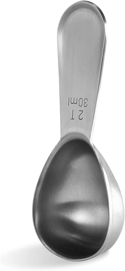 U-Taste 18/8 Stainless Steel Coffee Scoop: 2 Tbsp Scoop Metal Measure Spoon | Stainless Steel Tablespoon Measuring Spoon, Tablespoon Coffee Spoons, Short Handle Tbsp Scooper for Ground Coffee Bean Powder