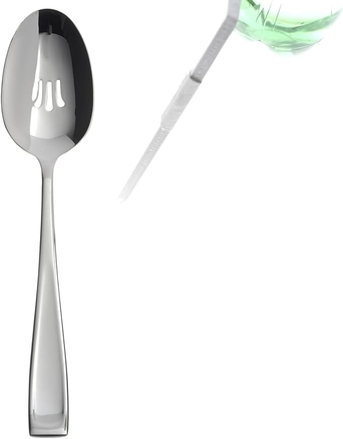 Oneida Moda 2-Piece Silverware Serving Set, Flatware | silver, dishwasher safe | heavy duty, cutlery set for kitchen and dining, serving utensil set, wedding silverware