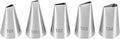 Piping Tips Set, 5PCS Piping Nozzles Cake Decorating Supplies Flower Petal Icing Tips Stainless Steel Cakes Decor Pastry Tools for Cake Decorating Cupcake