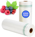 Retail Bags Direct Produce Bags, 18" x 24", 12 Micron, 1200 Count, 2 Rolls