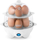 Dash Deluxe Egg Cooker, 12 Hard Boiled Eggs, White | Electric Double Decker Egg Poacher, Steamer & Omelette Maker Machine, Soft or Poached Eggs, Auto Shut-Off, BPA-Free