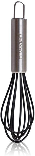 FRAMAR Mighty Mixer Hair Color Whisk, Hair Color Mixer | Color Whisks For Hair Salon, Rubberized Mini Whisk Black