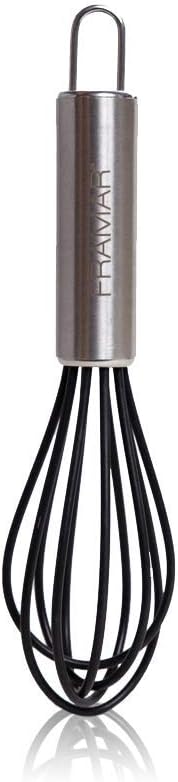 FRAMAR Mighty Mixer Hair Color Whisk, Hair Color Mixer | Color Whisks For Hair Salon, Rubberized Mini Whisk Black