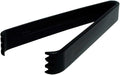 Party Essentials Hard Plastic 6-1/2" Serving Tongs, Black, 4 Count