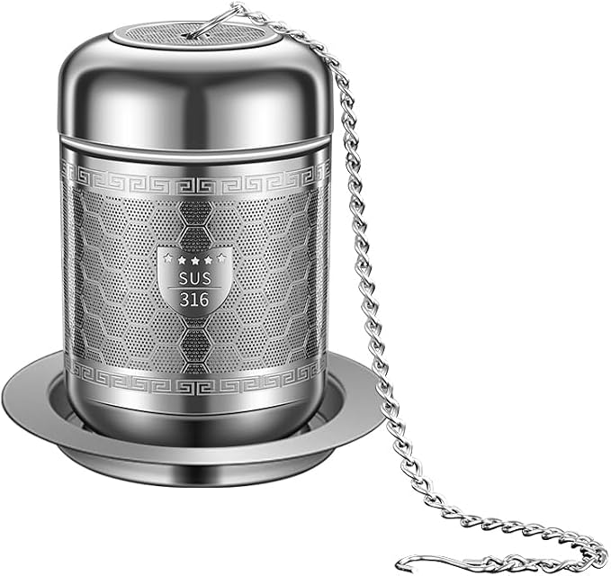 Tea Strainers for Loose Tea, 316 Stainless Steel Tea Infuser for Loose Leaf Tea, Extra Fine Mesh Loose Tea Infuser, Tea Steeper for Loose Tea & Diffuser (1 Pack - Medium)
