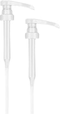 Syrup Pump, Compatible with 750ml Torani, Davinci & Skinny, 2-Pack, White | Leak-free, 1/4oz precision pump with locking nozzle. Great for coffee bar accessories, dirty soda stations & dessert sauces