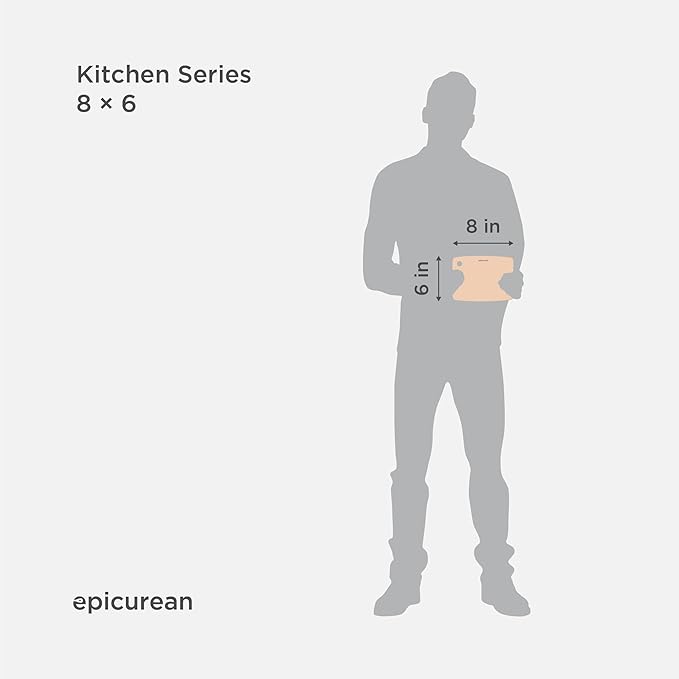 Kitchen Series 8" × 6" Cutting Board in Natural