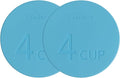 Yodecy Silicone 4Cup Bowl Lids fit Pyrex Glass Bowls 7201-PC 4 Cup, Yodecy Silicone Bowl Lids fit Anchor Hocking Glass Bowls 7201-PC 4 Cup,Replacement Lid(2 Pack Blue)