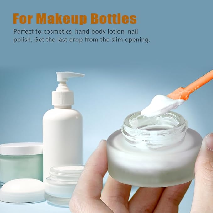 Silicone Spatula Set 6Pcs, Mini Jar Scraper for Makeup & Food | Mini spatulas reach every last drop in jars and bottles, reducing waste for food, cosmetics and personal care products.