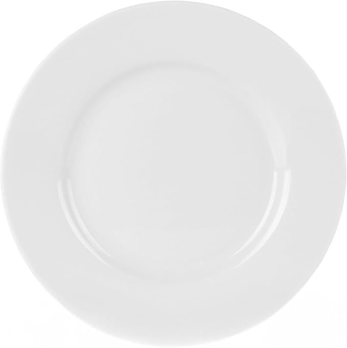 10 Strawberry Street 6" Catering Round Appetizer Plate, Set of 12,White