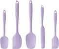 Silicone Spatula Set,5 Piece Food Grade Rubber Spatulas,Lavender | Spatulas Silicone Heat Resistant for Baking,Cooking,and Mixing High Heat Resistant Non Stick Dishwasher Safe BPA-Free