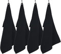 watchget Barista Towel 4 Pack (12"x 20"), Black