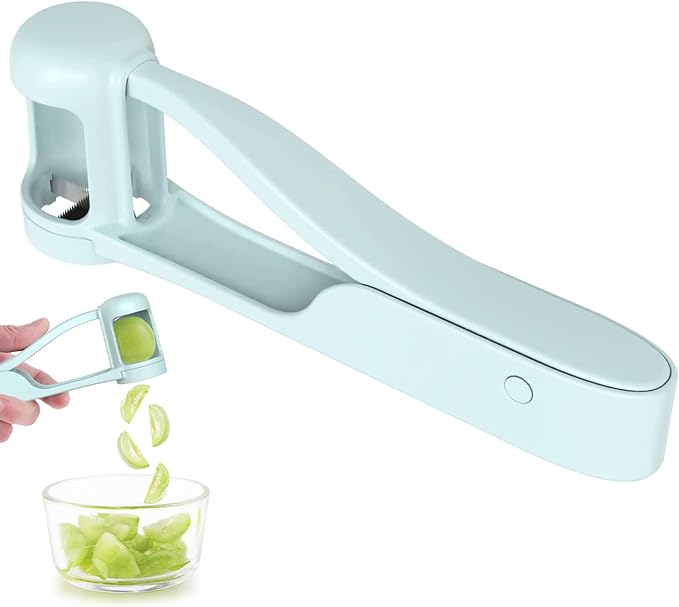 WhiteRhino Grape Cutter Grape Slicer for Toddlers,Grape Cherry Tomato Strawberry Cutter Quarter Slicer tool For Vegetable Fruit Salad Cake Decoration,Stainless Steel kitchen Gadget Fruit cutter