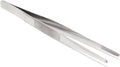 Professional Culinary Stainless Steel Precision Tongs with Serrated Tips, Plating/Food Presentation Detailing Serving Tongs, Chef's Kitchen Tweezer Tongs - Ultra Non-Slip Grip (10 Inch)