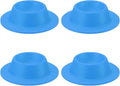 uxcell 4 Pack Soft Boiled Egg Holder, Nonstick Silicone Egg Poacher Cups Poached Cups Kitchen Breakfast Gadget for Microwave Air Fryer Stove Top Cooking Boiled Poached, Blue