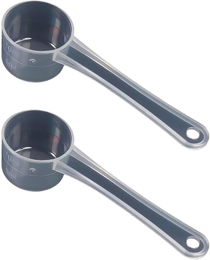 2-PACK 5g/5ML/10ML Clear Plastic Measuring Scoop with ML Scale for Creatine,Protein,Powders,Cooking,Recipes,Lab,Food Grade PP Material,BPA-free,Meets FDA Standards