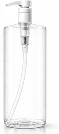 Bar5F Pump Bottle 32-Ounce 1-Liter Empty | For Shampoo Conditioner Body Wash Lotion, BPA-Free, Crystal-Clear, Pack of 1