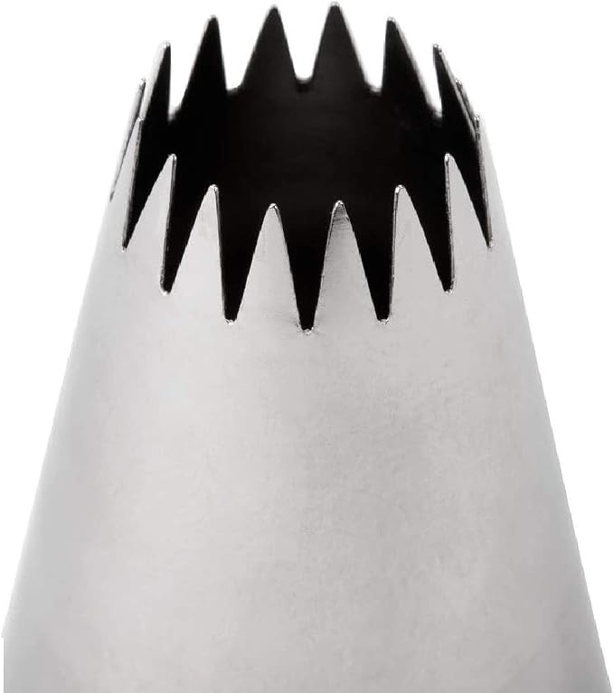Ateco # 867 - French Star Pastry Tip .56'' Opening Diameter- Stainless Steel